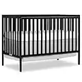 Dream On Me Synergy 5-In-1 Convertible Crib In Black, Greenguard Gold Certified