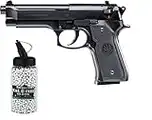 Set: Beretta M9 World Defender unter 0,5 Joule 6mm + G8DS® Softair Munition Bio BBS Premium Selection 2000 Stück 0,20 g 6mm