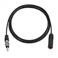 Bingfu Universal Vehicle Car Stereo FM AM Radio Antenna Extension Cable 6.5 feet / 2m Motorola DIN Plug Connector Coaxial Cable for Vehicle Truck Car Audio Stereo Head Unit CD Media Receiver Player