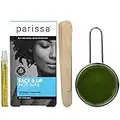 Parissa Face & Lip Hot Wax Kit, No-Strips Needed, for Short to Coarse Hair Removal on Face, Chin, and Upper Lip, At-Home Waxing Kit - 120g Hard Wax, 5ml Aftercare Oil, 3 Wooden Spatulas