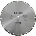 Archer PRO 24" in. Turbo Diamond Saw Blades for Fast Reinforced Concrete Cutting and Cured Concrete Cutting. for Cut-Off saws and Walk-Behind saws up to 13 HP.