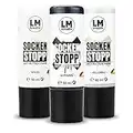 LM-Kreativ Socken Stopp Anti Rutsch Set (Set Schwarz, Weiß,Grau) - ABS Antirutsch, Sock Stop Creme, flüssige Sockensohle, Rutsch-Stop