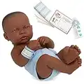 La Newborn Boutique – Realistische 35,6 cm anatomisch korrekte Jungen Baby Puppe – First Tear aus Vynil entwickelt von Berenguer