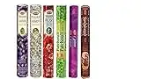 Hem Incense Sticks | 6 Boxes X 20 Sticks Each |Lavender,Jasmine,Rose,Patchouli,Opium & Sandalwood - Total 120 Sticks