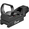 CVLIFE 1X22X33 Red Green Dot Gun Sight Riflescope Reflex Sight for 20mm Rail