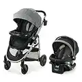 Graco Modes Pramette Travel System, Includes Baby Stroller with True Pram Mode, Reversible Seat, One Hand Fold, Extra Storage, Child Tray and SnugRide 35 Infant Car Seat, Ellington