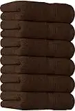 Utopia Towels [6 Pack Premium Hand Towels Set, (16 x 28 inches) 100% Ring Spun Cotton, Ultra Soft and Highly Absorbent 600GSM Towels for Bathroom, Gym, Shower, Hotel, and Spa (Dark Brown)