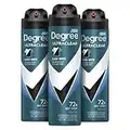 Degree Men Antiperspirant Spray Black + White 3 Count Protects from Deodorant Stains Instantly Dry Spray Deodorant 3.8 oz