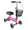 KneeRover Kids and Small Adult Knee Walker Child Knee Scooter Pediatric Crutches Alternative in Pink