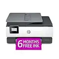 HP OfficeJet 8015e All-in-One Wireless Color Printer for Home Office, with Bonus 6 Months Free Instant Ink with HP+, Works with Alexa (228F5A) Grey