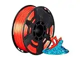 Monoprice High-Gloss Filament für 3D-Drucker, PLA, 1,75 mm, 1 kg pro Spule, Orange Rot, funktioniert mit allen PLA-kompatiblen 3D-Druckern