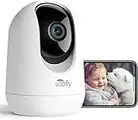 ULOFY 360° Pet Camera with Phone App, 2K Security Camera Indoor for Baby/Dog, Pan/Tilt Video Baby Monitor with Crisp Night Vision, Motion Detection & 2-Way Audio, Works with Alexa & Google Assistant