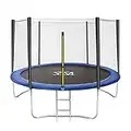 TRAMPOLINO ELASTICO DA GIARDINO TAPPETO ELASTICO ESTERNO CON RETE DI SICUREZZA YOURMOVE Diametro 251 cm (8 ft)