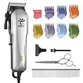 MRY Dog Grooming Clippers Lightweight Dog Hair Scissors, Low Noise, with Comb Guide, Professional pet Grooming Tool, Suitable for cat, Dog and Other pet Hair