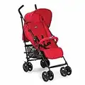 Chicco London Up Poussette Légère et Compacte, Dossier Inclinable avec Arceau de Protection, Pliage Parapluie - de la Naissance à 15 Kg - Rouge