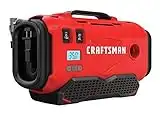 CRAFTSMAN V20 Tire Inflator, Compact and Portable, Automatic Shut Off, Digital PSI Gauge, Bare Tool Only (CMCE520B), Red