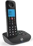 BT Essential Cordless Home Phone with Nuisance Call Blocking and Answering Machine, Single Handset Pack, Black