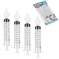 Vicloon Nasenspüler, 4pcs Baby-Nasenspüler mit Silikon-Nasensaugspitze,Tragbares Säuglings-Nasenreinigungsspülgerät, Neti-Topf, 10-ml-Nasenspülset, Nasenwaschreiniger, Nasenspü