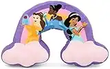 Jay Franco Disney Princess Shaped Decorative Pillow - Kids Super Soft Throw Plush Pillow Features Belle, Jasmine, & Tiana - Measures 16 Inches