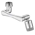 Aérateur de robinet pivotant à1440 °,aérateur fixation de robinet rotatif avec 2fonctions pulvérisation,robinet rotatif multifonctionnel pour cuisine adapté à un filetage extérieur de20mm,22mm,24mm