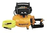 BOSTITCH Compressor, Single Stage, Portable, Electric Pancake, 6-Gallon, 165 PSI (BT1KIT18SP)