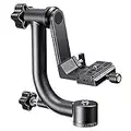 K&F Concept Professional Gimbal Head Heavy Duty Metal 360 Degree Panoramic Tripod Head with Standard 1/4'' Quick Release Plate and Bubble Level for Digital SLR Cameras Up to 20KG/44LBS