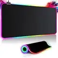 Tappetino Mouse Gaming RGB Gioco XXL per Gamers PC Extra Grande 800 * 300mm*40mm Mousepad Antiscivolo Impermeabile per Computer e Laptop - 14 Modalità Luce