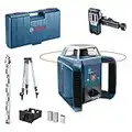 Bosch Professional Rotation Laser Level GRL 400 H (One-Button keypad, Receiver LR 1, Levelling Rod GR 2400, Tripod BT 152, Working Range: up to 400m (Diameter), in Carrying case)