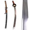 Handmade Katana Damascus Folded Steel Katana Japanese Samurai Sword Groove Full Tang Sharp Sword Home Protection Sword