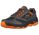 Skechers Men's GOrun Altitude - Trail Running Walking Hiking Shoe with Air Cooled Foam, Charcoal/Orange, 9