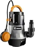 DEKOPRO Sump Pump 1HP 750W 3302GPH Submersible Clean/Dirty Water Pump Thermoplastic Utility Pump w/Float Switch and Long 20ft Cable for Pool Hot Tub Pond Flood Drain