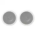 Amazon Basics 6.5" Round In-Ceiling In-Wall Mounted Speakers, Set of 2