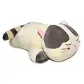 Vintoys Sleeping Cat Hugging Pillow Stuffed Animals Plush Soft Toy Grey 23.5"