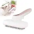 Eastlion Spazzola Autopulente per Cani Gatti Spazzola Toelettatura Pennello,Rimuovere i Peli Sciolti Morti Sottopelo con Pelo Lungo Corto(Rosa)