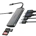 Laptop Dockingstation USB C auf Dual HDMI Adapter, USB 3.0 Hub Dual 4K Monitore USB C Dock mit PD Max 100W, 2 USB Ports, Kompatibel für MacBook Air Pro, Dell, Lenovo, HP, Asus, Surface etc