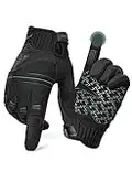 INBIKE Guantes Bicicleta Montaña Bici MTB Protección Largos Ciclismo Hombre Mujer Resistente Invierno Verano Pantalla Táctil Verde L