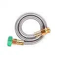 Metal Short Garden Hose 6 ft, 8 ft, 12 ft Flexible Stainless Steel 15 ft, 30 ft, 50 ft Heavy Duty Flexible Water Hose (6FT)