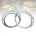 YAANBUNB 2 PCS Anillo para Wok Soporte para Wok de Acero Inoxidable Ø16,5 cm Adaptador Wok Antideslizante para Cocina de Gas Anillo para Wok Universal para Estufa de Gas para Servir en Mesa