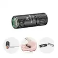 LUMINTOP Mini Torch EDC, Keyring Torch Rechargeable, LED Flashlight EDC Pico, Super Bright Micro Rechargeable with Built-in Battery and USB Cable (Black)