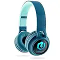 PowerLocus Bluetooth Over-Ear Headphones for Kids with LED Lights, Volume Limited, Wireless and Wired Foldable Headphone with Microphone for Phones,Tablets,PC,TV