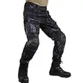 zuoxiangru Herren Multicam Taktische Hose Multi-Pockets Militär Camo Outdoor Airsoft Combat Jagdhose mit Knieschützern (Hm, Tag 30)