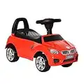 HOMCOM Ride on Car Baby Toddler Walker Foot to Floor Sliding Car Slider w/Horn Music Working Lights Storage for 1.5-3 Years Old Red