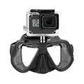 Máscara de Buceo submarina Gafas de Snorkel Compatible with GoPro Hero (2018) GoPro Hero 7 6 5 4 3, Hero Black, Session