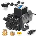 DC HOUSE 42-Series Brushless Motor Water Transfer Pump 110V 5.5GPM 55PSI, RV Water Pump 110 Volt Support Continuous Operation include 3/4" Garden Hose Adapters for Kitchen Bathroom RV Yacht