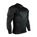 Lalander T-shirt de protection à manches longues avec protection pour football, basketball, paintball, arts martiaux, rugby