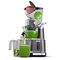 Slow Masticating Juicer Machines with Big Mouth 3.3'' Feed Chute, SiFENE Whole Slow Juicer, Vertical Cold Press Juice Extractor for Vegetables and Fruits, Green Juice Machine, BPA-Free, Easy to Clean