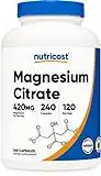 Nutricost Magnesium Citrate 420mg, 120 Servings (210mg Per Capsule, 240 Vegetarian Capsules) - Gluten Free, Non-GMO, Vegetarian Friendly