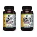 Amazing Herbs Premium Black Seed Oil Capsules - High Potency, Cold Pressed Nigella Sativa Aids in Digestive Health, Immune Support & Brain Function - 60 Count, 1250mg (Pack of 2)