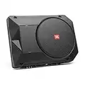 JBL BassPro SL2 Subwoofer Voiture actif Sous Siège de 8 pouces - Caisson de Basse Voiture de 125 Watts avec Amplificateur de Puissance intégré, Noir