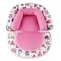 AIPINQI Baby Head Support for Car seats, 2-in-1 Infant CarSeat headrest Insert cushion Soft Head Support Pillow Cushion for Strollers Swings, Pink